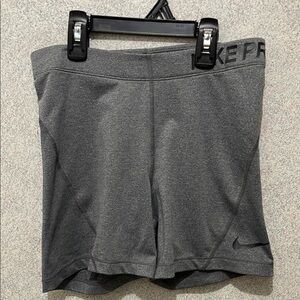 ⭐️ Nike Pro Gray Athletic Shorts Performance Fit